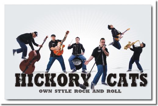 Hickory Cats Promotionfoto 1 mit Schrift